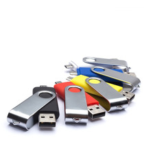 Clé USB personnalisable rotative double prise on the go