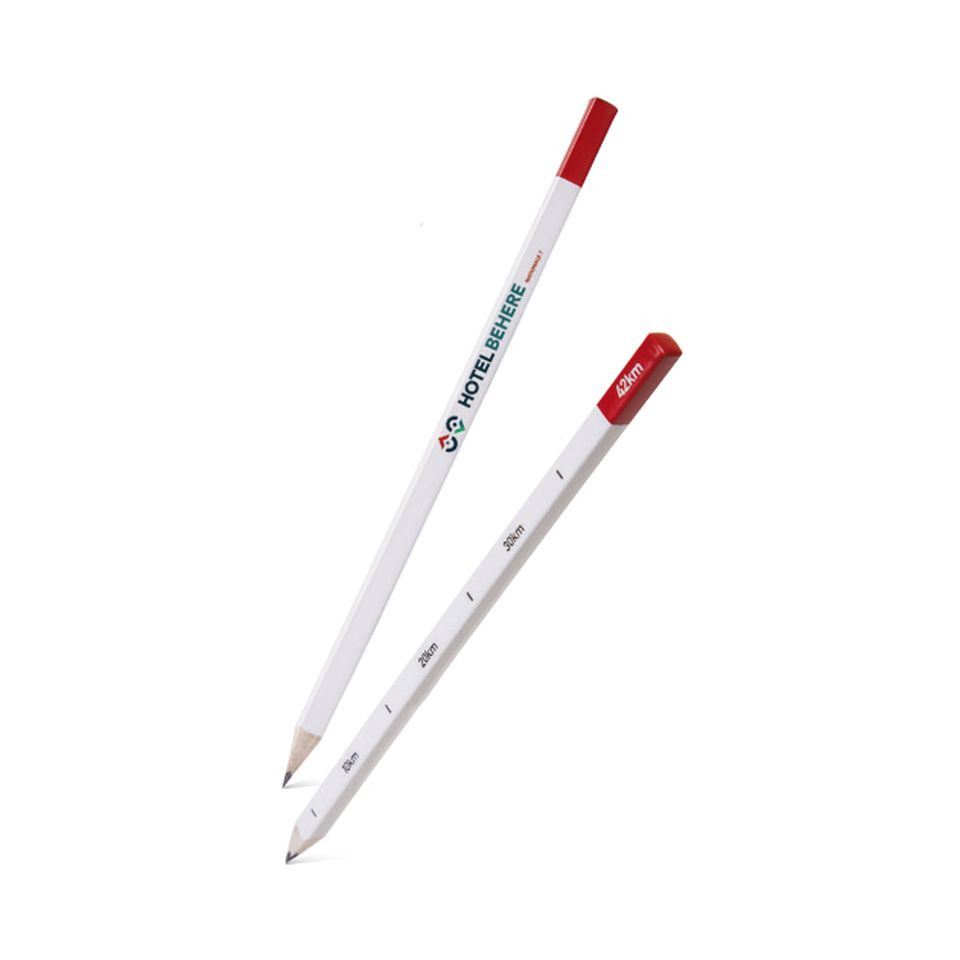 Crayon de papier personnalisé carré tête trempée