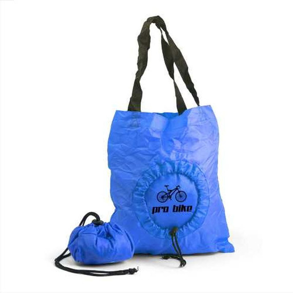 Sac shopping publicitaire polyester pliable