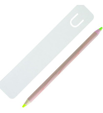 Kit de bureau personnalisable crayon bois fluo double mines