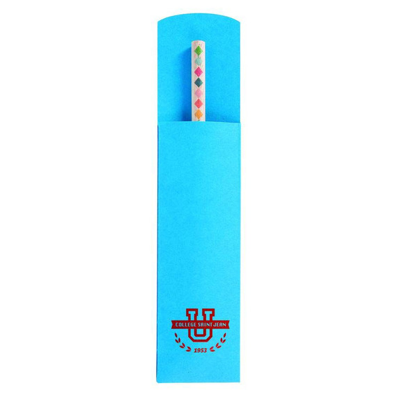 Etui en papier pour 1 ou 2 crayons publicitaires