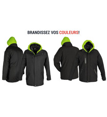 Blouson Softshell Montero capuche personnalisée HooDDooH