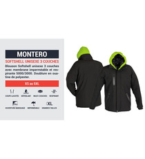 Blouson Softshell Montero capuche personnalisée HooDDooH