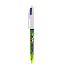 Stylo BIC® 4 Colours publicitaire Fluo