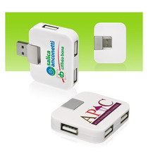 HUB 4 ports USB Compact personnalisable quadri express
