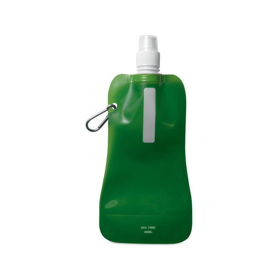 Gourde pliable publicitaire express mousqueton