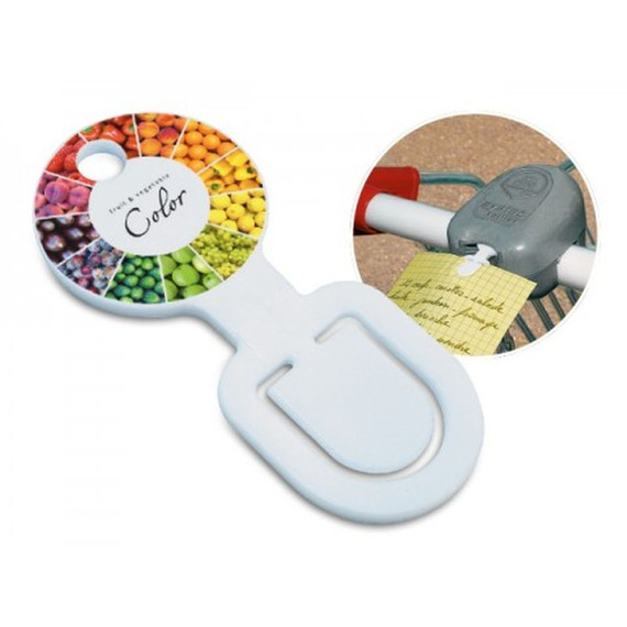 Jeton pour caddie sans trou (Blanc, plastique, 1g) comme goodies  d'entreprise Sur