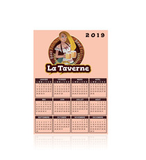 Magnet calendrier personnalisable express