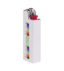 Coque de briquet publicitaire BIC® Aluminium Flat Case britePix™