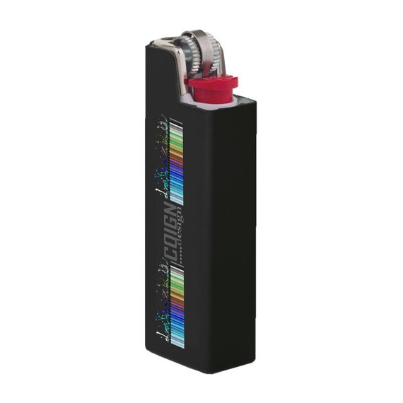 Coque de briquet publicitaire BIC® Aluminium Flat Case britePix™