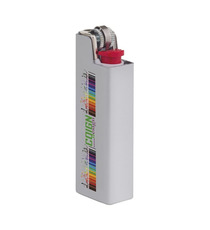 Coque de briquet publicitaire BIC® Aluminium Flat Case britePix™