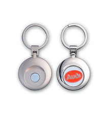 Porte-clés personnalisé avec jeton métallique aimanté