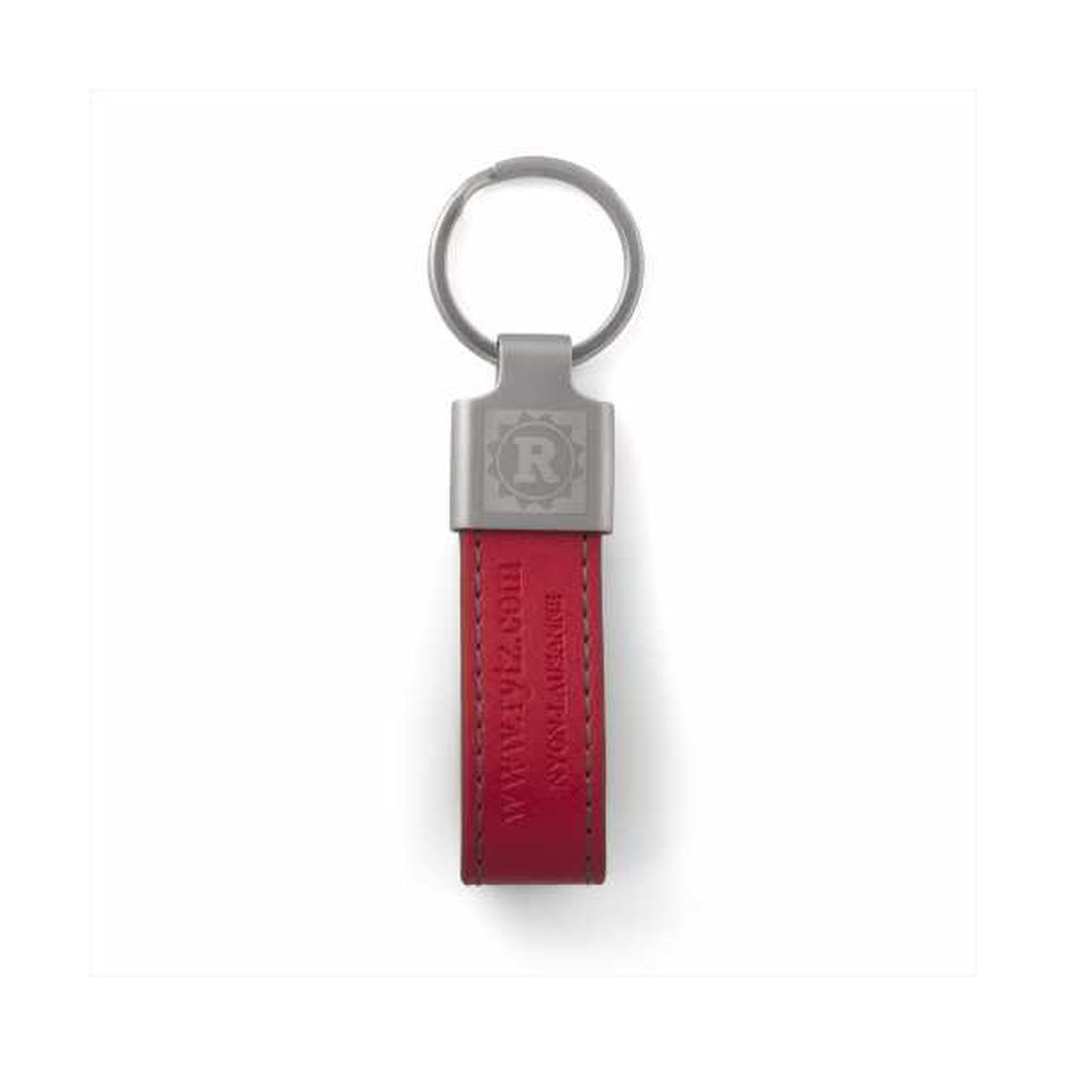 Porte clés simili cuir personnalisé et zamac 75x20 mm