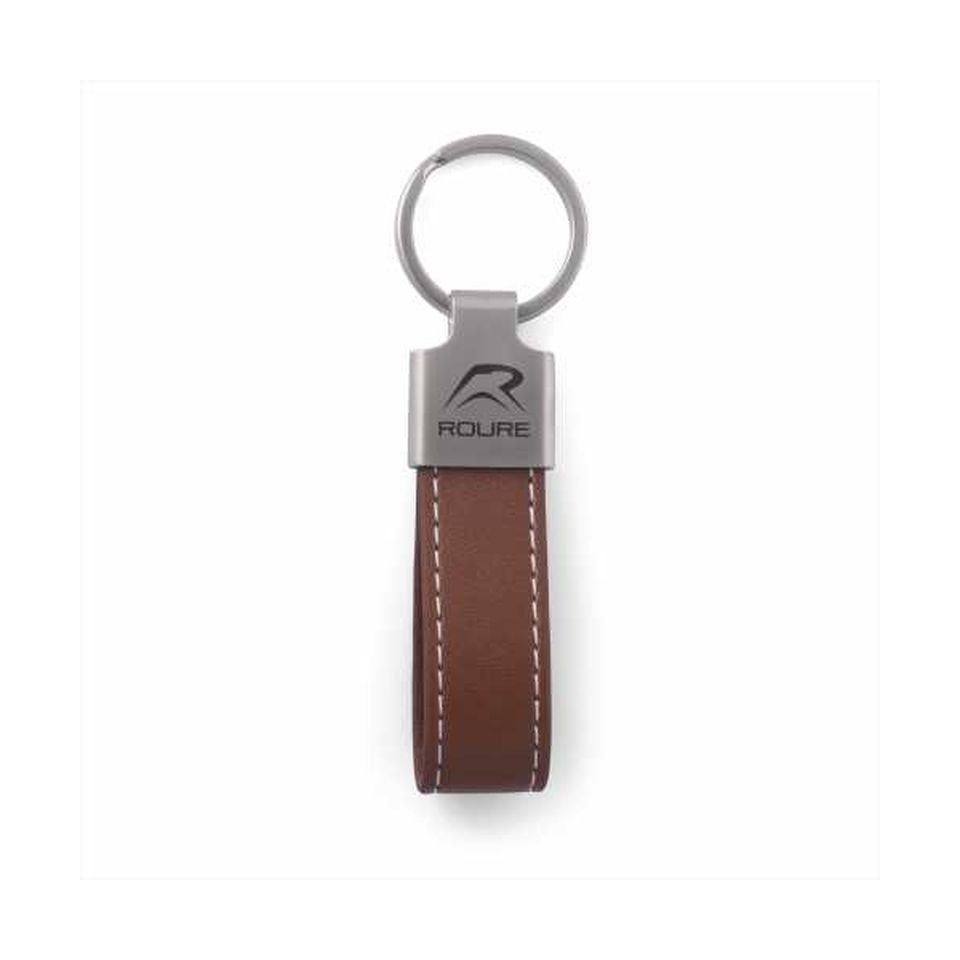 Porte clés simili cuir personnalisé et zamac 75x20 mm
