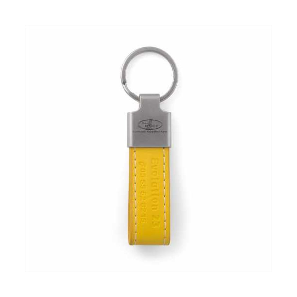 Porte clés simili cuir personnalisé et zamac 75x20 mm