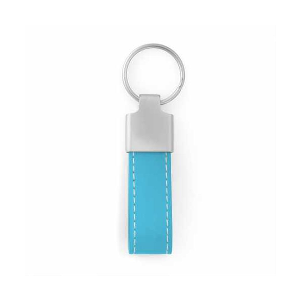 Porte clés simili cuir personnalisé et zamac 75x20 mm