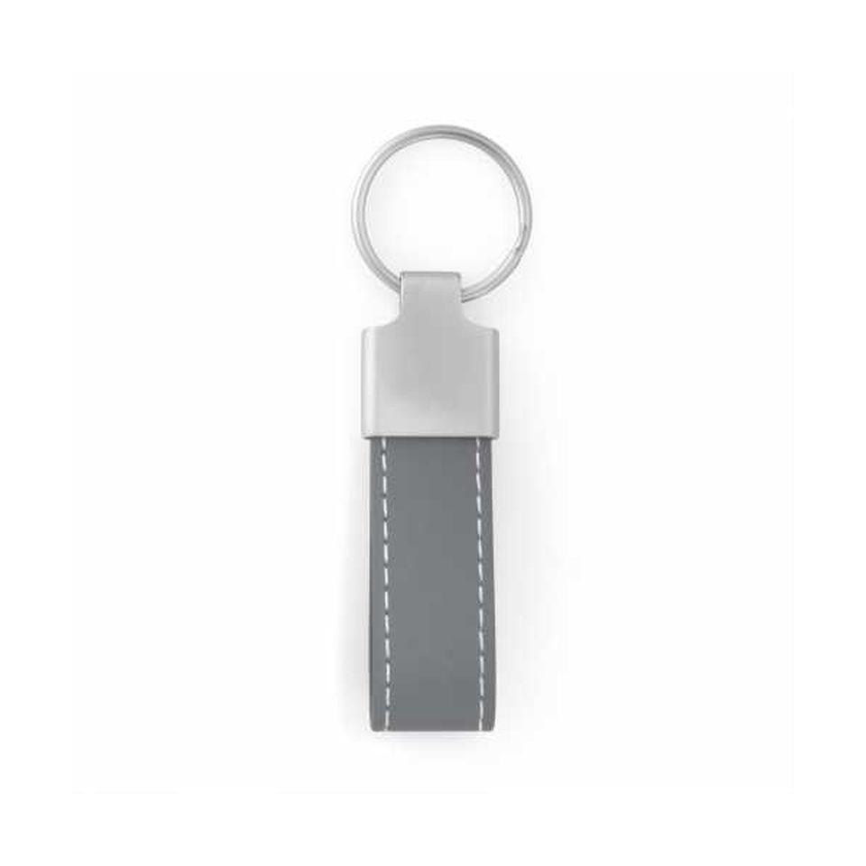 Porte clés simili cuir personnalisé et zamac 75x20 mm