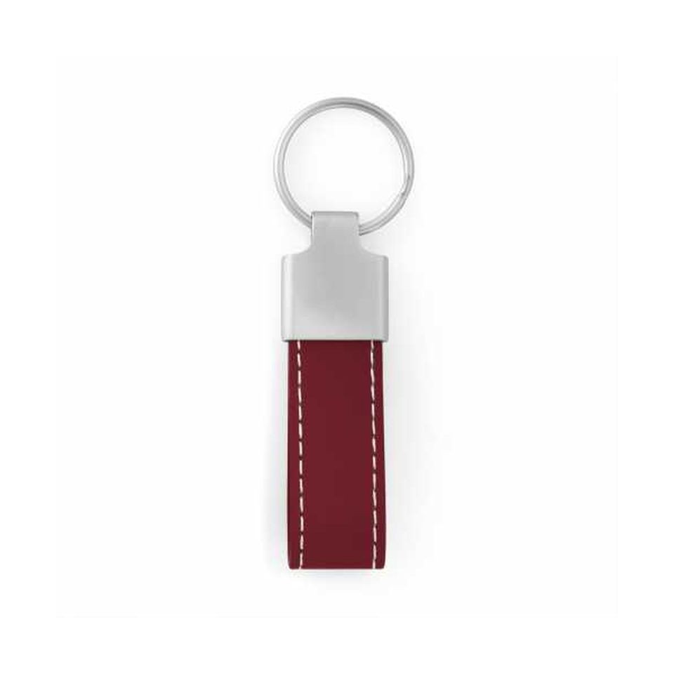 Porte clés simili cuir personnalisé et zamac 75x20 mm