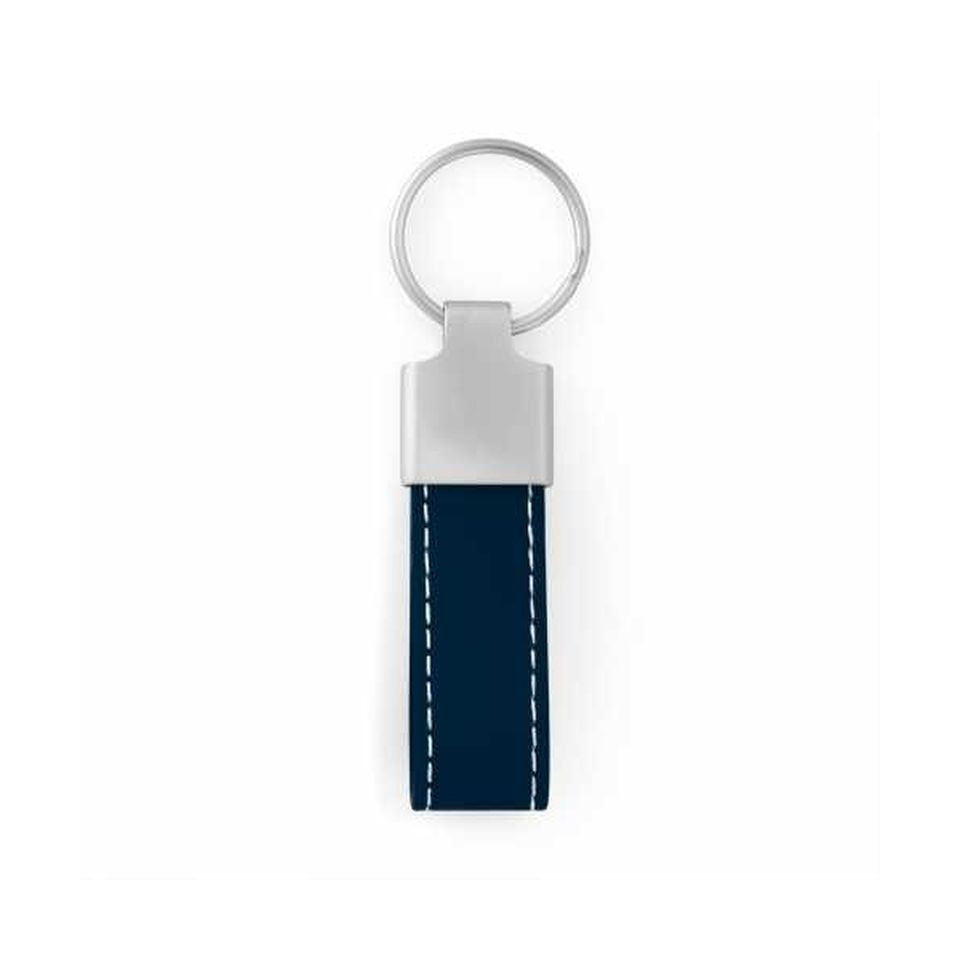 Porte clés simili cuir personnalisé et zamac 75x20 mm