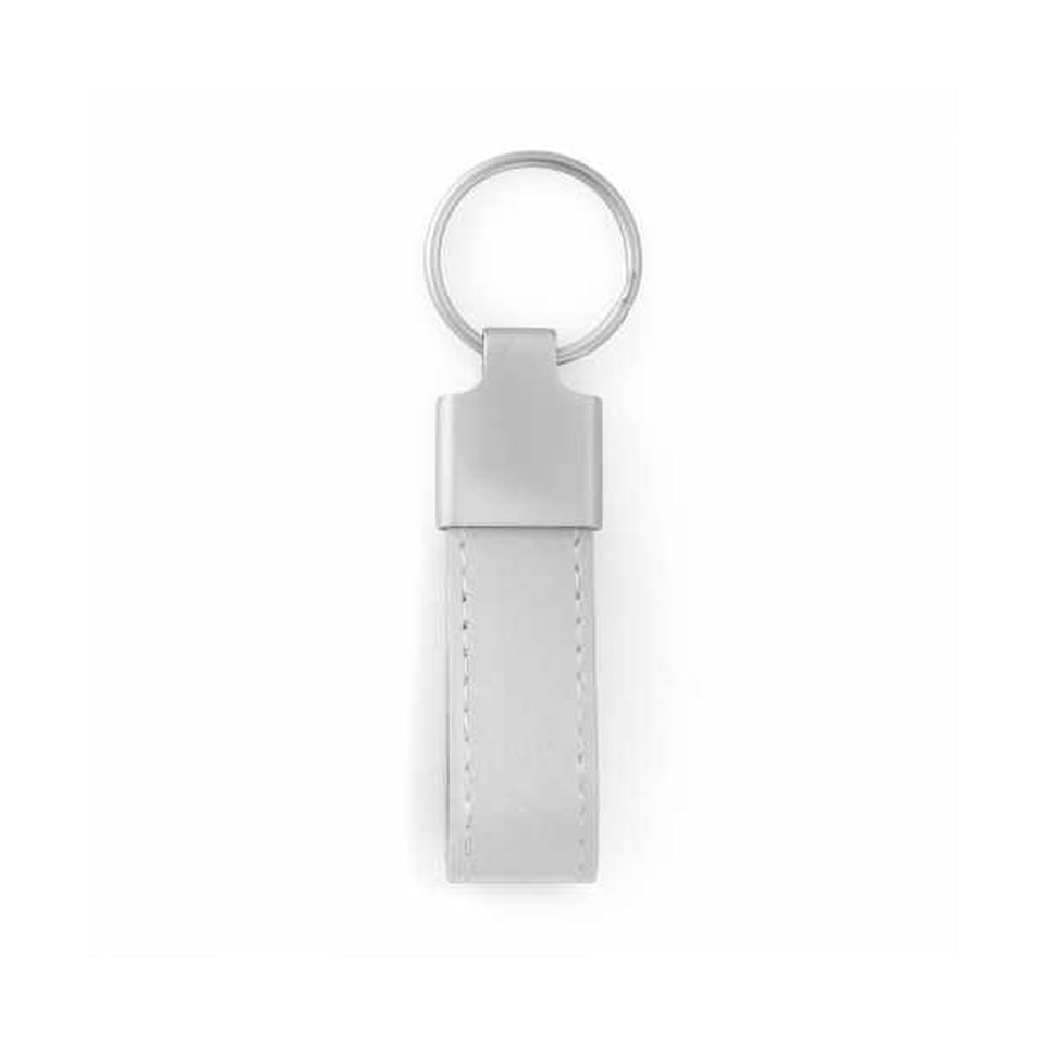 Porte clés simili cuir personnalisé et zamac 75x20 mm