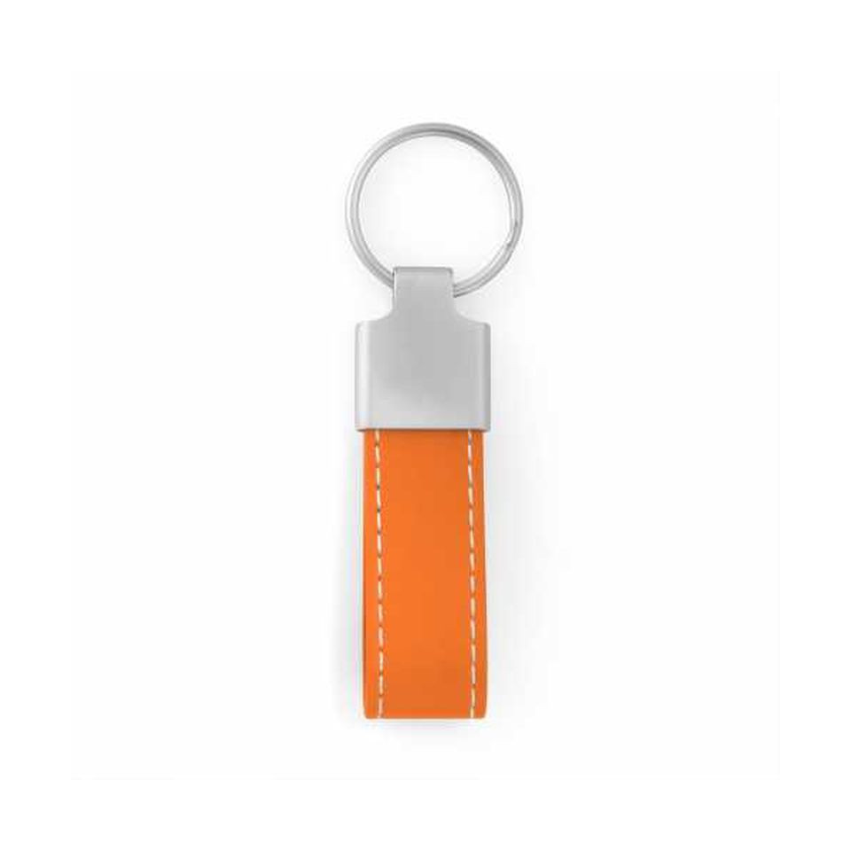 Porte clés simili cuir personnalisé et zamac 75x20 mm