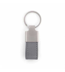 Porte clés publicitaire simili cuir et zamac mini 55x20 mm