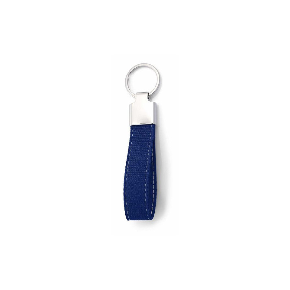 Porte clés publicitaire zamac avec strap polyester