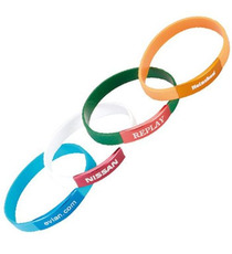 Bracelets personnalisés silicone avec plaque aluminium