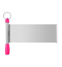Porte-clés Lampe publicitaire avec bannière déroulante