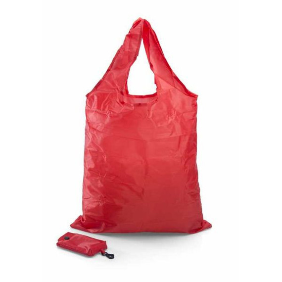 Sac shopping pliable publicitaire polyester avec pochette