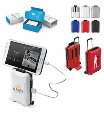 Powerbank personnalisable enceinte forme valise