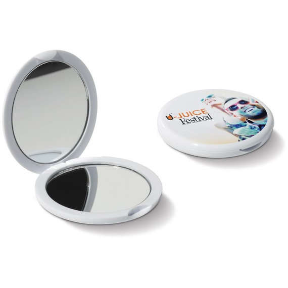 Miroir plat personnalisé de poche