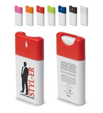 Spray publicitaire nettoyant pour les mains