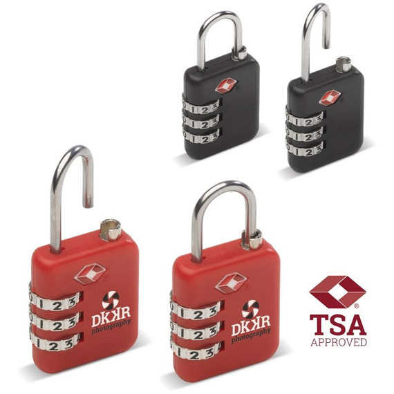 Cadenas publicitaire à combinaison de poche agréé TSA