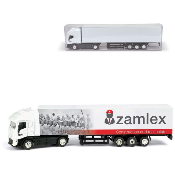 Mini camion en plastique publicitaire