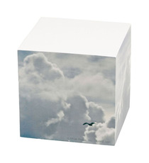 Bloc-notes autocollantes publicitaires 70x70x70 mm