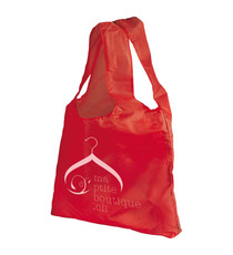 Sac shopping publicitaire pliable avec pochette