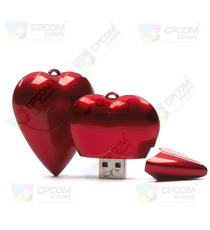 Clés USB flash drive publicitaires Coeur