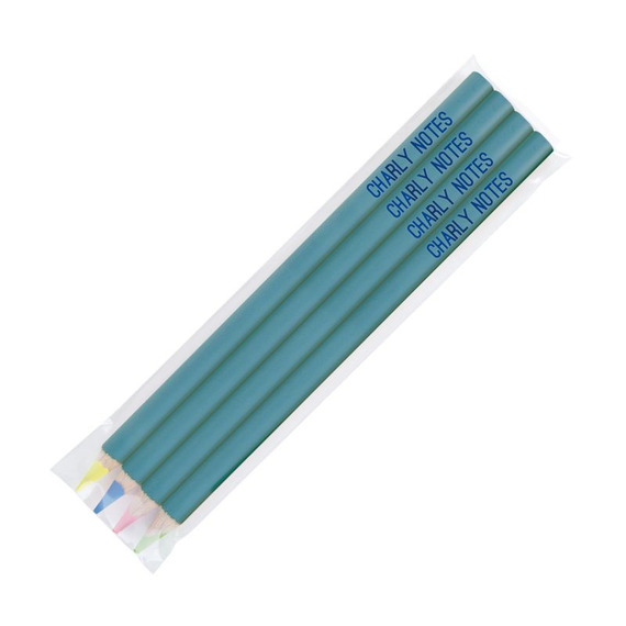 Parure de 4 surligneurs publicitaires 17.6 cm vernis pantone