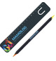 Kit de bureau personnalisé crayon en bois noir fluo bi-couleur marque page et règle