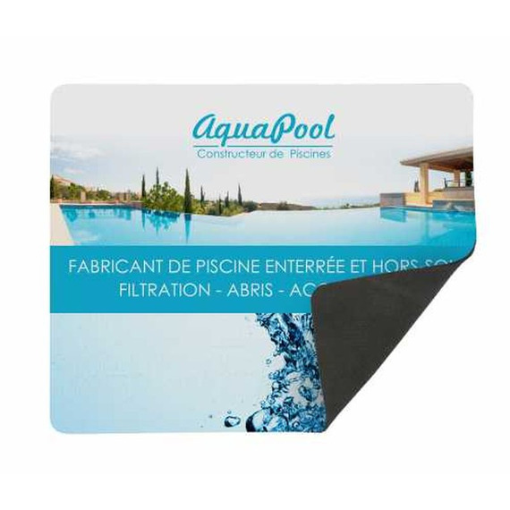 Tapis de souris textile publicitaire sublimation fabriqué en Europe  caoutchouc 2 mm