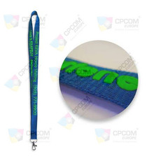 Lanyard personnalisable en marquage relief effet mousse