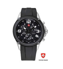 Montre personnalisée Suisse Airborne Noire