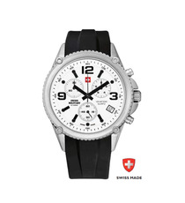 Montre personnalisée Suisse Airborne Blanche