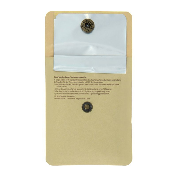 Cendrier de poche personnalisable BIC® Pocket Ashtray Kraft