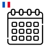 Calendrier publicitaire fabriqué en France