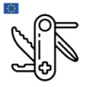 Couteau publicitaire fabriqué en Europe