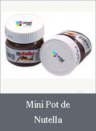 Mini pot de Nutella publicitaire